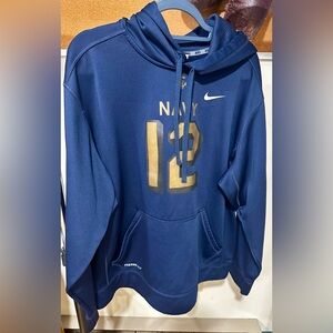 United States NAVY Football Nike hoodie.   Men’s XL.  # 12